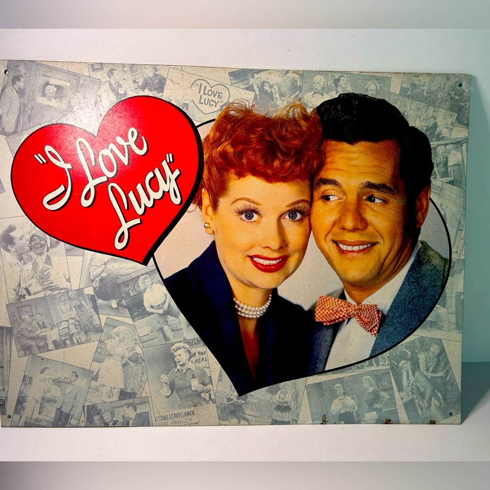I Love Lucy Vintage Metal Picture